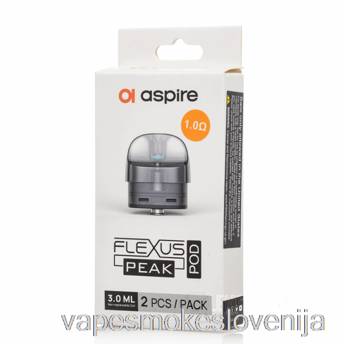 Vape Za Enkratno Uporabo Aspire Flexus Peak Replacement Pod Pods + 1.0ohm Af Coils (2-paket)